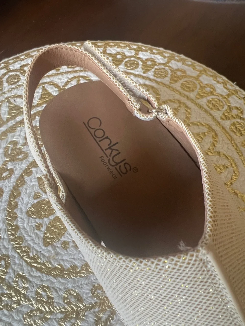 Corkys Women’s Beige Open-Toe Slingback Sandals - Picture 3 of 5